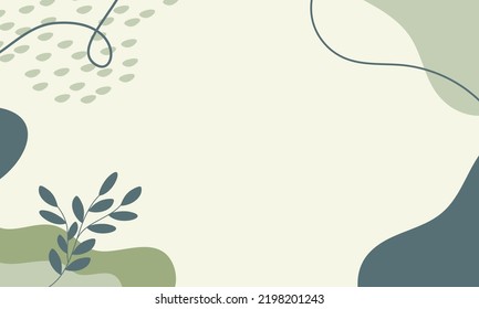 Aesthetic white and green background with space for text. Modern background design with liquid shape. White background with green liquid shapes.