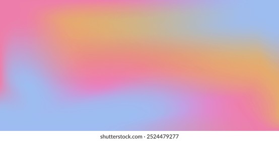 Aesthetic y2k gradient background. Modern 2000s design backdrop, wallpaper with blurry aura effect. Vector illustration