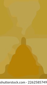 Aesthetic yellow abstract background with copy space area. Suitable for poster and banner