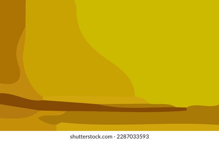 Aesthetic yellow abstract background with copy space area. Suitable for poster and banner