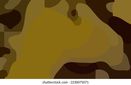 Aesthetic yellow abstract background. Various shapes and unique composition. Suitable for poster and banner