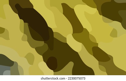 Aesthetic yellow abstract background. Various shapes and unique composition. Suitable for poster and banner