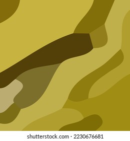 Fondo abstracto estético amarillo. Diversas formas y composición única. Adecuado para afiches y pancartas