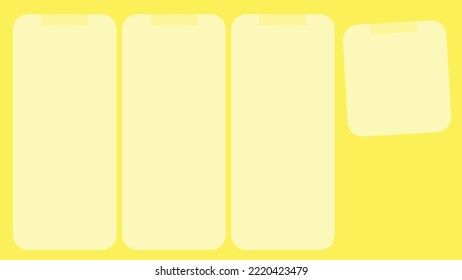 Aesthetic Yellow Desktop Organizer Wallpaper