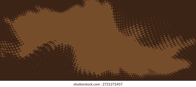 Aesthetic Yellow halftone pattern. Retro comic gradient background. Bright orange pixelated dotted texture overlay. dots vector ilustration.Eps 10