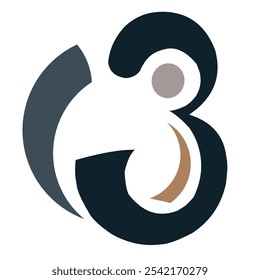 Aesthetically shape of the number 3