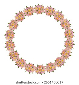 Estética florais ornamentos padrão borda quadro ilustração para decorar arte 