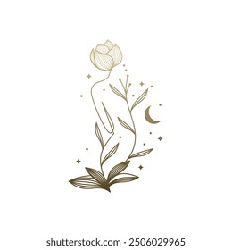 Aesthetics Logo Images. Woman body spa aesthetics monoline luxury logo design