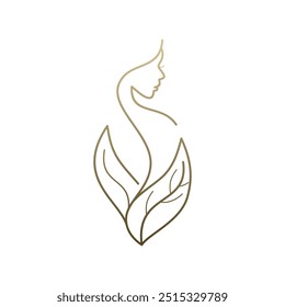 Aesthetics Logo Images. Woman body spa aesthetics monoline luxury logo design