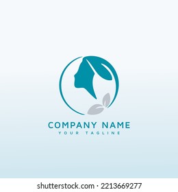 aesthetics vector logo design idea