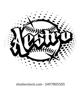 Aestro Typography Y2K Clothing Logo Patch Apparel Fashion Vector Design K44, Commercial Use