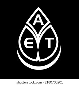  AET creative circle letter logo concept. AET letter design.
