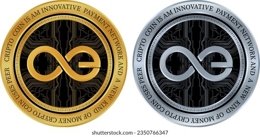 aeternity-ae virtual currency logo. vector illustrations.