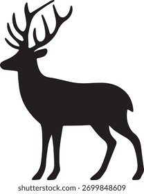 aetican deer icon vector animals