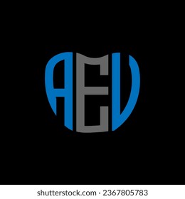 AEU letter logo creative design. AEU unique design.
