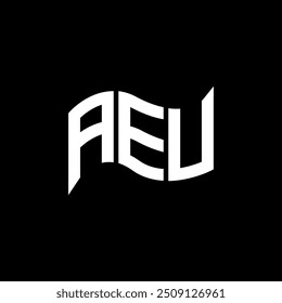 AEU logo design, AEU simple and modern logo. AEU luxurious alphabet design  
