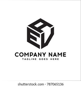 AEV,VAE,VEA,EVA,AVE Initial Logo Letter of Symbol Company. Modern template Flat black signs design on White Background. vector icon illustration - Vector