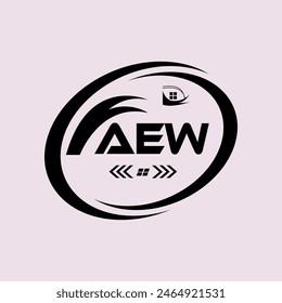 AEW letter logo design. AEW Simple and modern logo. AEW luxurious Alphabet logo Design. -vector Illustration