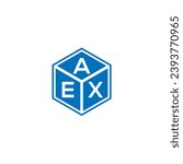AEX letter logo design on black background. AEX creative initials letter logo concept. AEX letter design.
