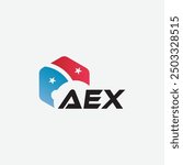 AEX letter logo design on white background. Creative  modern AEX letter logo design. Vector design.
Letters AEX, AEX logo  vector template. 