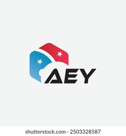 Logo-Design für AEY-Buchstaben auf weißem Hintergrund. Kreatives modernes AEY-Buchstaben-Logo-Design. Vektordesign.
Buchstaben AEY, AEY Logo, Vektorvorlage.