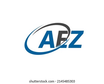 AEZ letter creative modern elegant swoosh logo design