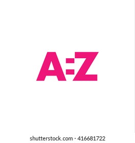 AEZ Logo. Vector Graphic Branding Letter Element. White Background