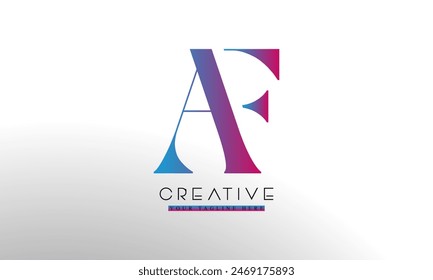 AF Abstract Letters Logo Monogram