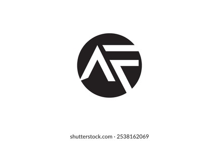 AF Alphabet letter logo, AF logo, af initial logo