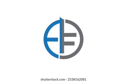 Logotipo de la letra AF Alphabet, logotipo AF, logotipo inicial AF