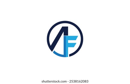 Logotipo de la letra AF Alphabet, logotipo AF, logotipo inicial AF