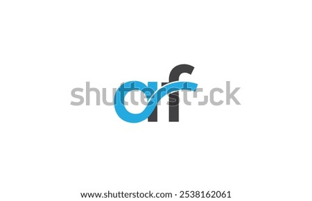 AF Alphabet letter logo, AF logo, af initial logo