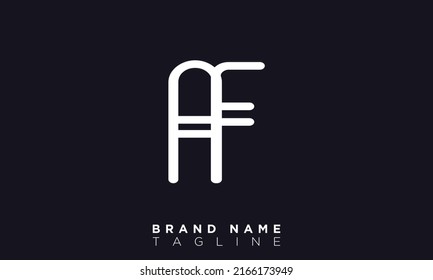AF Alphabet letters Initials Monogram logo FA, A and F