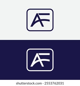 AF Alphabet letters Initials Monogram logo FA, A and F. AF Letter Logo design Vector Art, Icons, and Graphics.