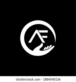 Logo del AF creativo de este último con fondo negro