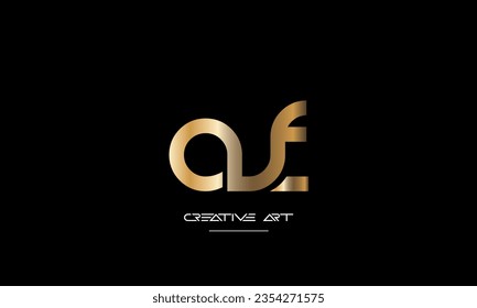 AF, FA, A, F letras abstractas monograma