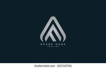 AF, FA, Abstract initial monogram letter alphabet logo design