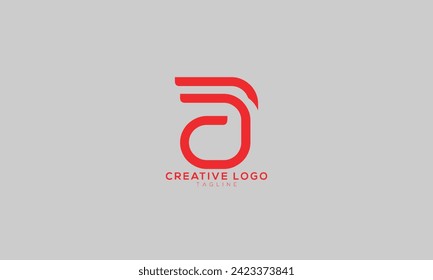 AF FA Abstract initial monogram letter alphabet logo design