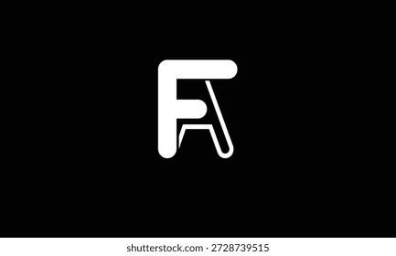 MONOGRAMA DEL LOGOTIPO DE LA LETRA ABSTRACTAS AF, FA