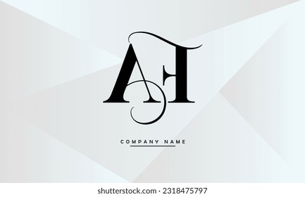 AF, FA Abstract Letters Logo Monogram