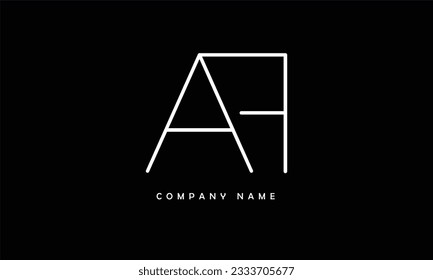 AF, FA Abstract Letters Logo Monogram