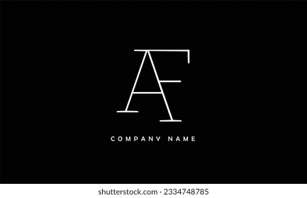 AF, FA Abstract Letters Logo Monogram