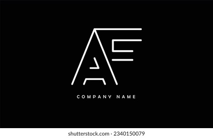 AF, FA Abstract Letters Logo Monogram