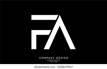 AF, FA Abstrakte Buchstaben Logo Monogramm