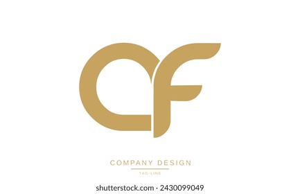 AF, FA Letras abstractas Logo Monograma