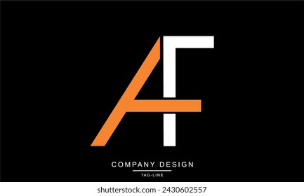 AF, FA Abstrakte Buchstaben Logo Monogramm