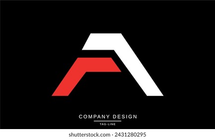 AF, FA Abstrakte Buchstaben Logo Monogramm