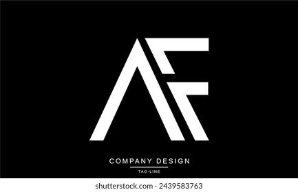 AF, FA Letras abstractas Logo Monograma Diseño Icono Fuente