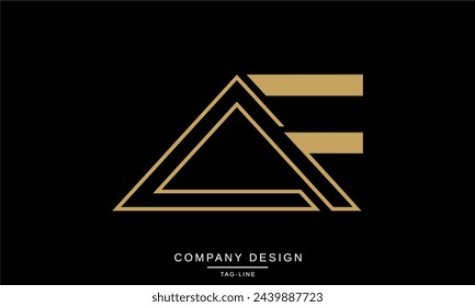 AF, FA Letras abstractas Logo Monograma Diseño Icono Fuente