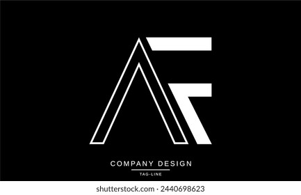 AF, FA Abstrakte Buchstaben Logo Monogram Design Icon Font